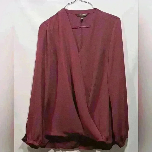 Banana Republic Tops - Banana Republic Burgundy Top Sz M
